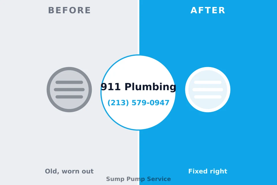 Before and after: plumbing repair Anderson Island, WA